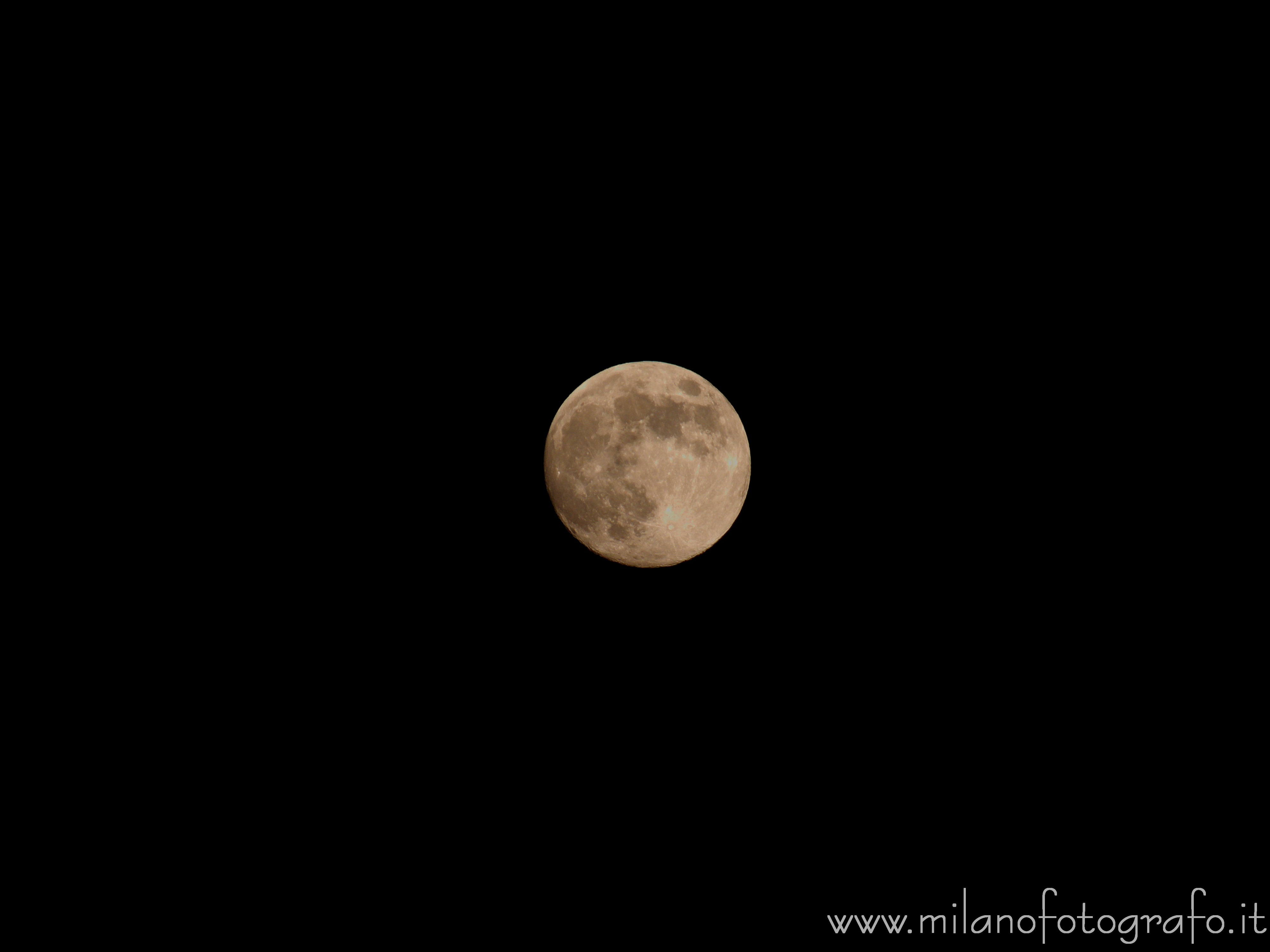 Milan (Italy) - Almost full moon